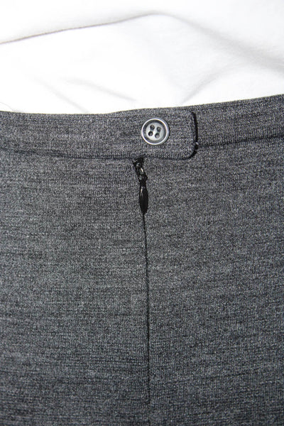 J Crew Womens Unlined Knit Mini Pencil Skirt Dark Gray Wool Size 4