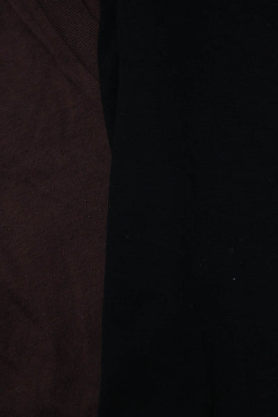 Eileen Fisher Splendid Womens Black Short Sleeve Flowy Tunic Top Size PS M lot 2