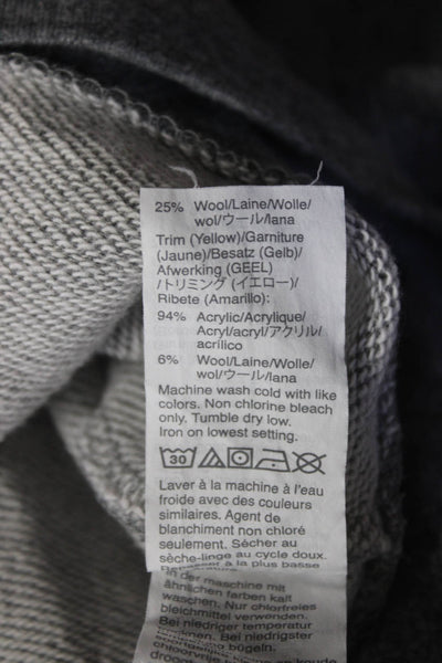 Madewell Womens Cotton Fleece Long Sleeve Crewneck Sweatshirt Top Gray Size S
