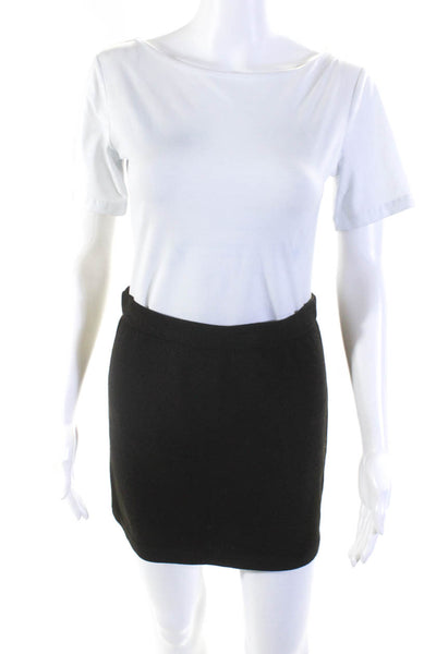 St. John Collection By Marie Gray Womens Brown Santana Knit Pencil Skirt Size 6