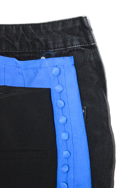 Zara Womens Mini Skirts Pants Black Size XS S Lot 3