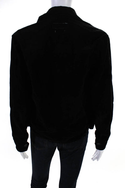 Rag & Bone Women's Button Front Velvet Jacket Black Size XXS