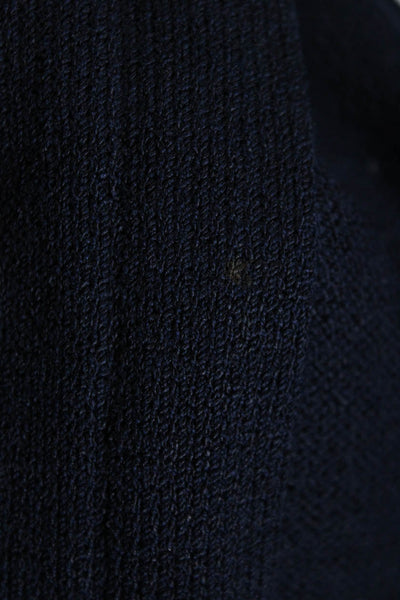 St. John Collection Womens Navy Santana Knit One Button Long Sleeve Jacket Size4
