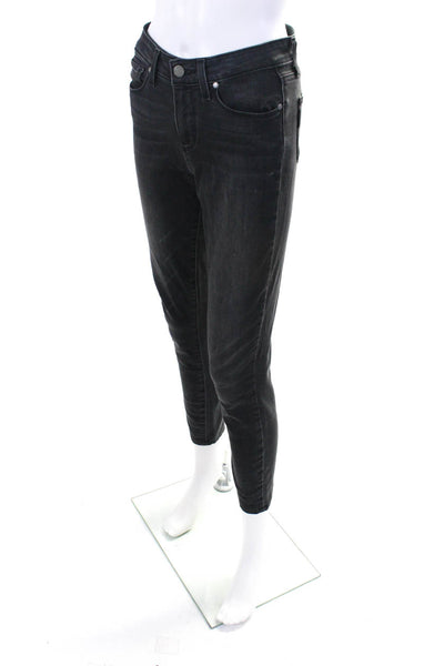 Paige Womens Cotton Denim Mid-Rise Ultra Skinny Hoxton Jeans Gray Size 26