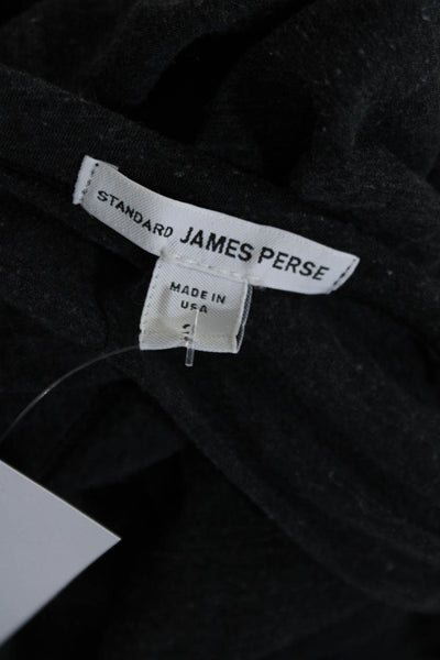 Standard James Perse Womens Cotton Sleeveless Ruched Blouson Dress Gray Size 2