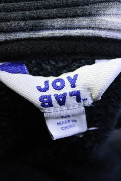 Joy Lab Womens Open Front Tie Dyed Cardigan Sweater Blue White Cotton Medium