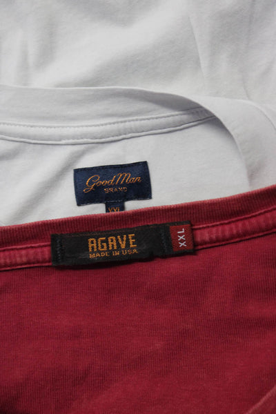 Good Man Agave John Varvatos Mens Tee Shirts Gray Red Orange Cotton Size 2XL Lot
