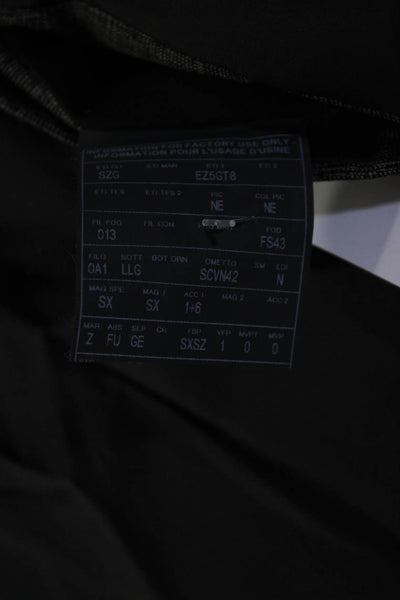 Z Zegna Mens Plaid Three Button Blazer Jacket Black Wool Size 42