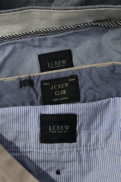 J Crew Mens Club Khaki Shorts Beige Blue Cotton Size 32 Lot 3