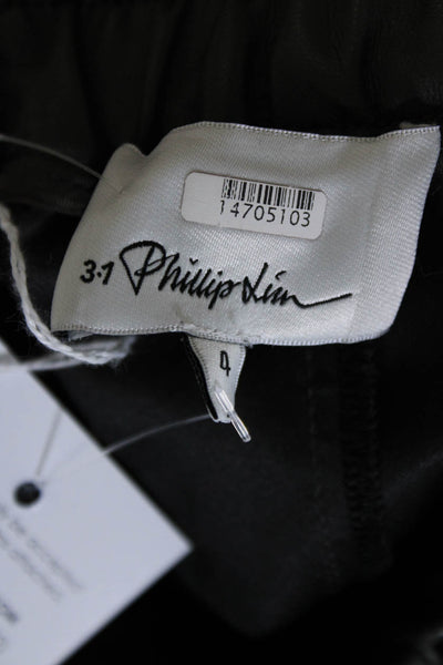 3.1 Phillip Lim Womens Faux Leather Culottes Size 4 14705103