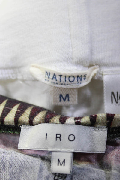 IRO Nation Ltd Womens Ankle Leggings Joggers Pants Multicolor White Size M Lot 2