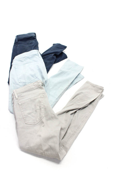 AG Adriano Goldschmied Genetic Womens Cotton Skinny Pants Blue Size 25 26 Lot 3