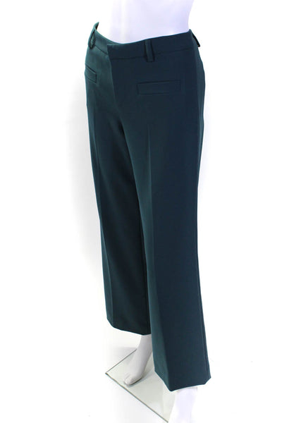 Hoss Intropia Womens Flat Front Straight Hook & Eye Dress Pants Green Size EUR38