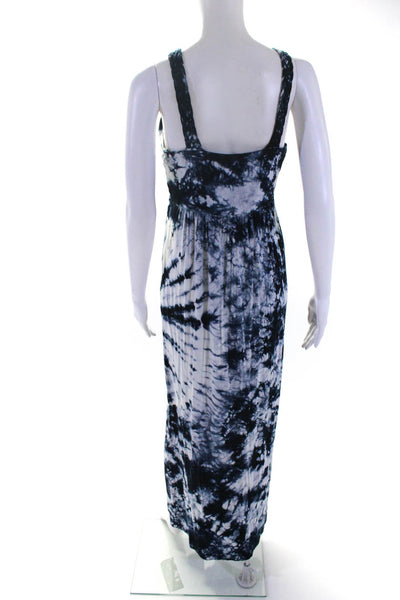 Design History A Pea In The Pod Womens Tie Dye Print Dress Navy Blue Size Small