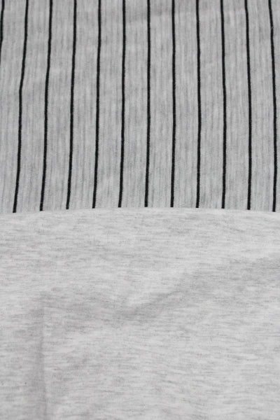 Ali Miles Women's Long Sleeve Cowl Neck Striped T-shirt Gray Size S, Lot 2