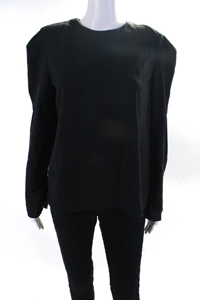 Tibi Womens Black Chalky Drape Top Size 8 15187202