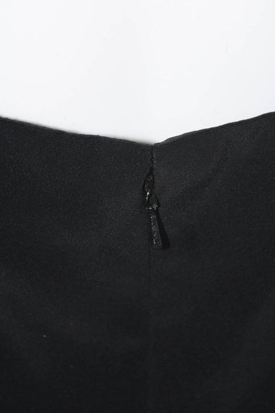 Niteline Women's V-Neck Spaghetti Straps Bodycon Mini Dress Black Size 4