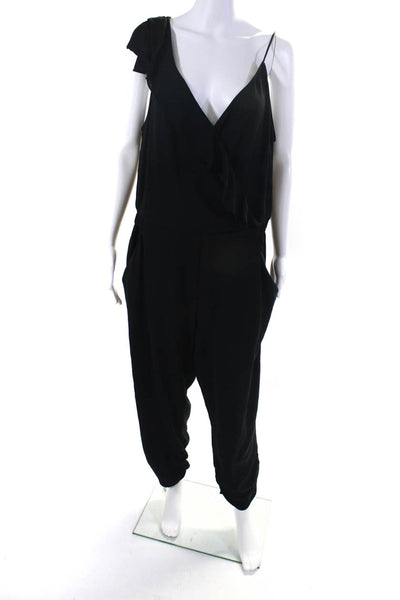 Parker Womens Black Addison Combo Jumpsuit Size 14 13500694