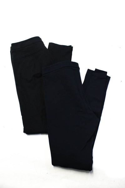 Vince Women's Flat Front Zip Pockets Straight Leg Dress Pant Black Size 8 Lot 2