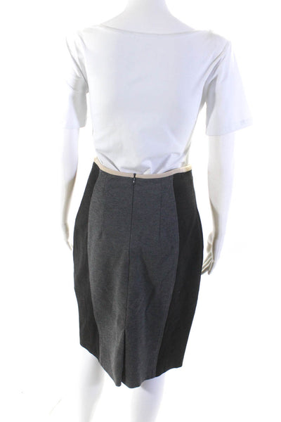 BASLER Women's Lined Colorblock Pencil Skirt Gray Size 36
