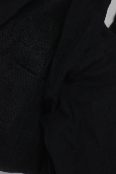MNG Eberjey Womens Sleeveless Collared Jumpsuit Maxi Dress Black Size M Lot 3