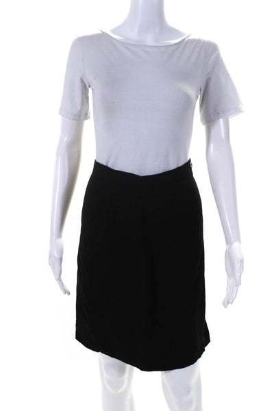 Vestimenta Womens Vintage Knee Length Pencil Skirt Black Wool Size 0