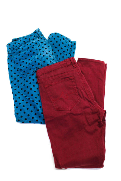 AG Women's Midrise Five Pockets Skinny Polka Dot Pant Blue Size 28 Lot 2