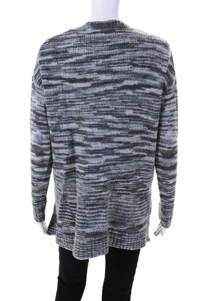 Vince Women's V-Neck Long Sleeves Pullover Sweater Gray Size XS