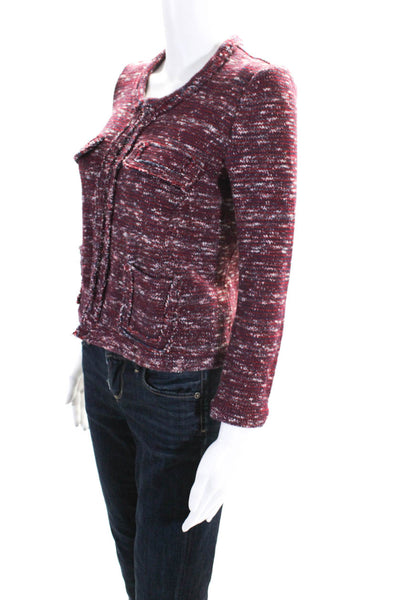 Etoile Isabel Marant Womens Cotton Spotted Hook & Eye Cardigan Pink Size EUR40