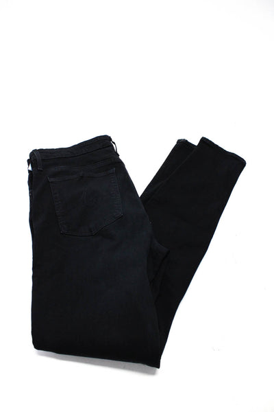AG Women's Midrise Five Pockets Skinny Denim Pant Black Size 31