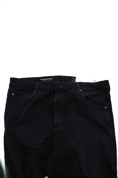AG Women's Midrise Five Pockets Skinny Denim Pant Black Size 31