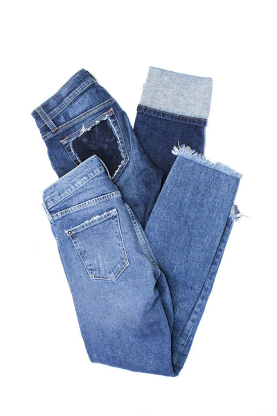 Pilcro and the Letterpress Anthropologie Womens Skinny Jeans Blue Size 24 Lot 2