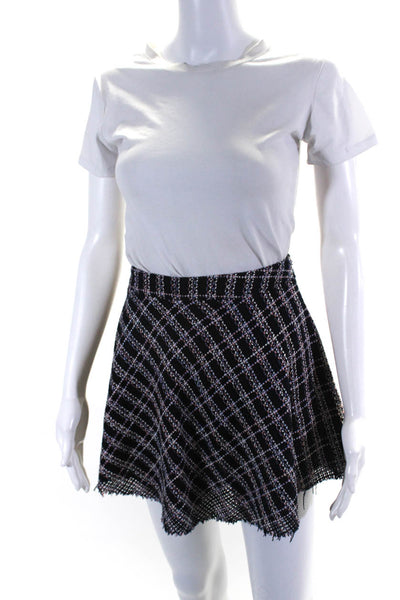 Iris & Ink Women's Zip Closure Flare Mini Skirt Multicolor Size 4
