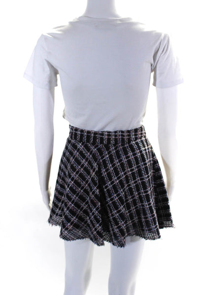 Iris & Ink Women's Zip Closure Flare Mini Skirt Multicolor Size 4