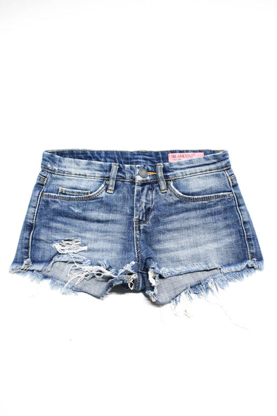 Blank NYC Tractr Girls Skirts Denim Shorts Blue Black Size 10 12 Lot 4