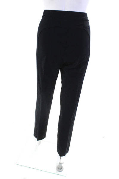 Derek Lam Womens Wool Pleated Front Straight Leg Dress Pants Navy Blue Size 10
