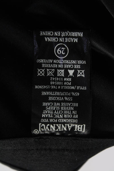 BLANKNYC Women's Pull-On Skinny Vegan Leather Pant Black Size 29