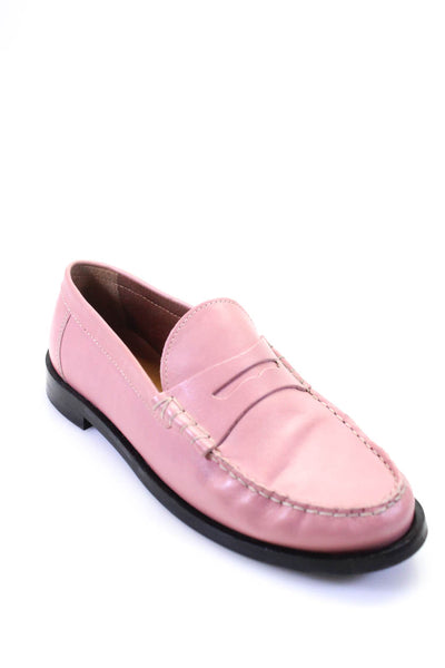 M&S Collection Women's Round Toe Slip-On Loafers Shoes Pink Size 5.5