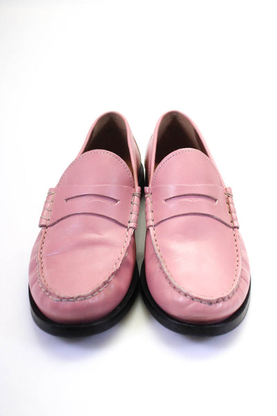 M&S Collection Women's Round Toe Slip-On Loafers Shoes Pink Size 5.5