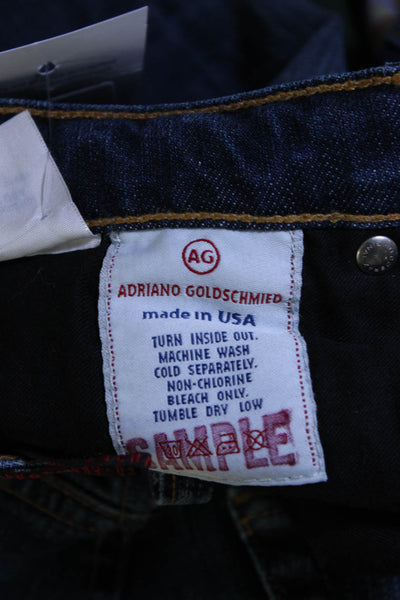AG Adriano Goldschmied Womens The Club Flare Leg Jeans Blue Cotton Size 27