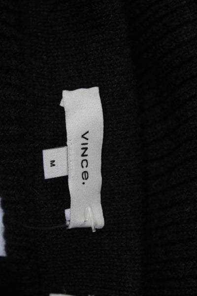 Vince Womens Wool Knitted Side Slit Midi Elastic Waist Slip-On Skirt Gray Size M