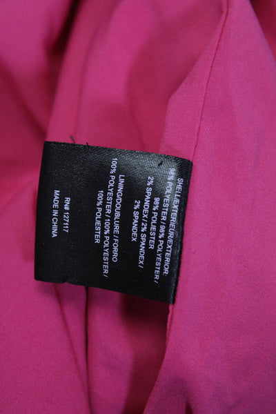 Badgley Mischka Women's Round Neck Sleeveless Slit Hem Midi Dress Pink Size 2