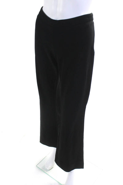 Derek Lam Womens High Rise Pleated Alana Flare Legging Pants Black Size 10