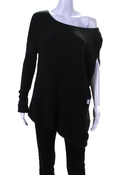 KF/KaufmanFranco Collective Womens Charcoal One Shoulder Sweater Size 6 13375391