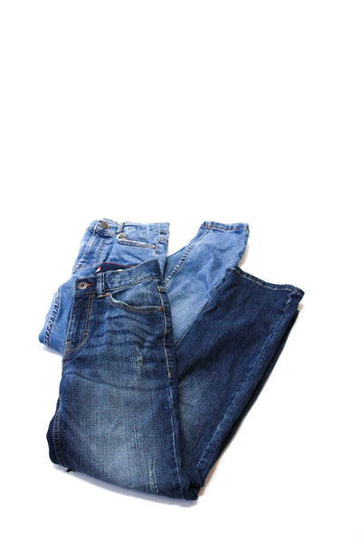 Tommy Hilfiger Zara Boys Zipper Fly Slim Skinny Jeans Blue Size 8 11-12 Lot 2