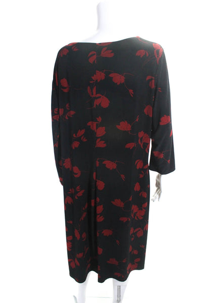 Lauren Ralph Lauren Women's V-Neck 3/4 Sleeves Floral Midi Dress Size 20