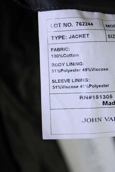 John Varvatos Star USA Mens Two Button Notched Lapel Blazer Blazer Gray 44R