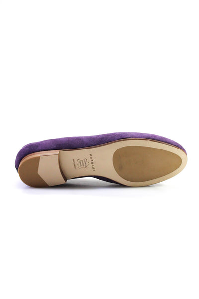 Margaux Womens Slip On Round Toe The Classic Ballet Flats Purple Suede Size 36W