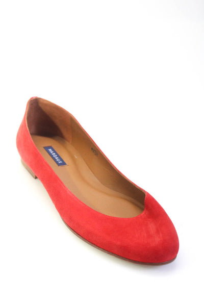 Margaux Womens Slip On Round Toe The Classic Ballet Flats Lipstick Red 42.5N