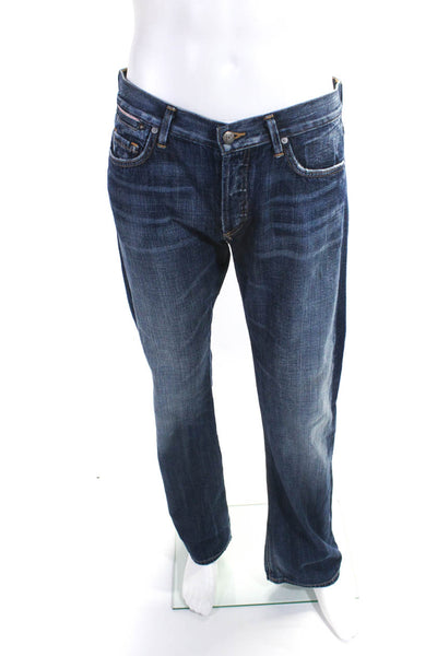COH By Jerome Dahan Mens Relaxed Fit Bootcut Dark Wash Denim Jeans Blue Size 30
